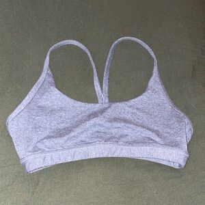 Fleo Heathered Lavender Racerback Sports Bralette